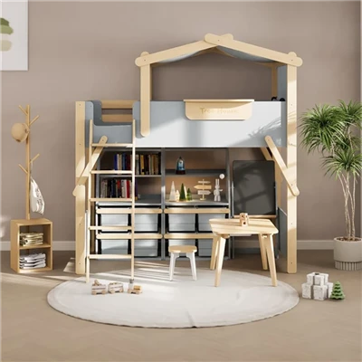 Litera con escaleras para niños