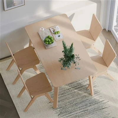 Mesa de madera maciza de haya