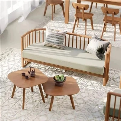 Conjunto de muebles de madera maciza